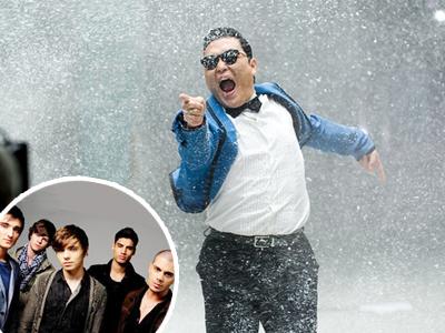 PSY Goyang Gangnam Style Bareng The Wanted di pre-MTV VMA